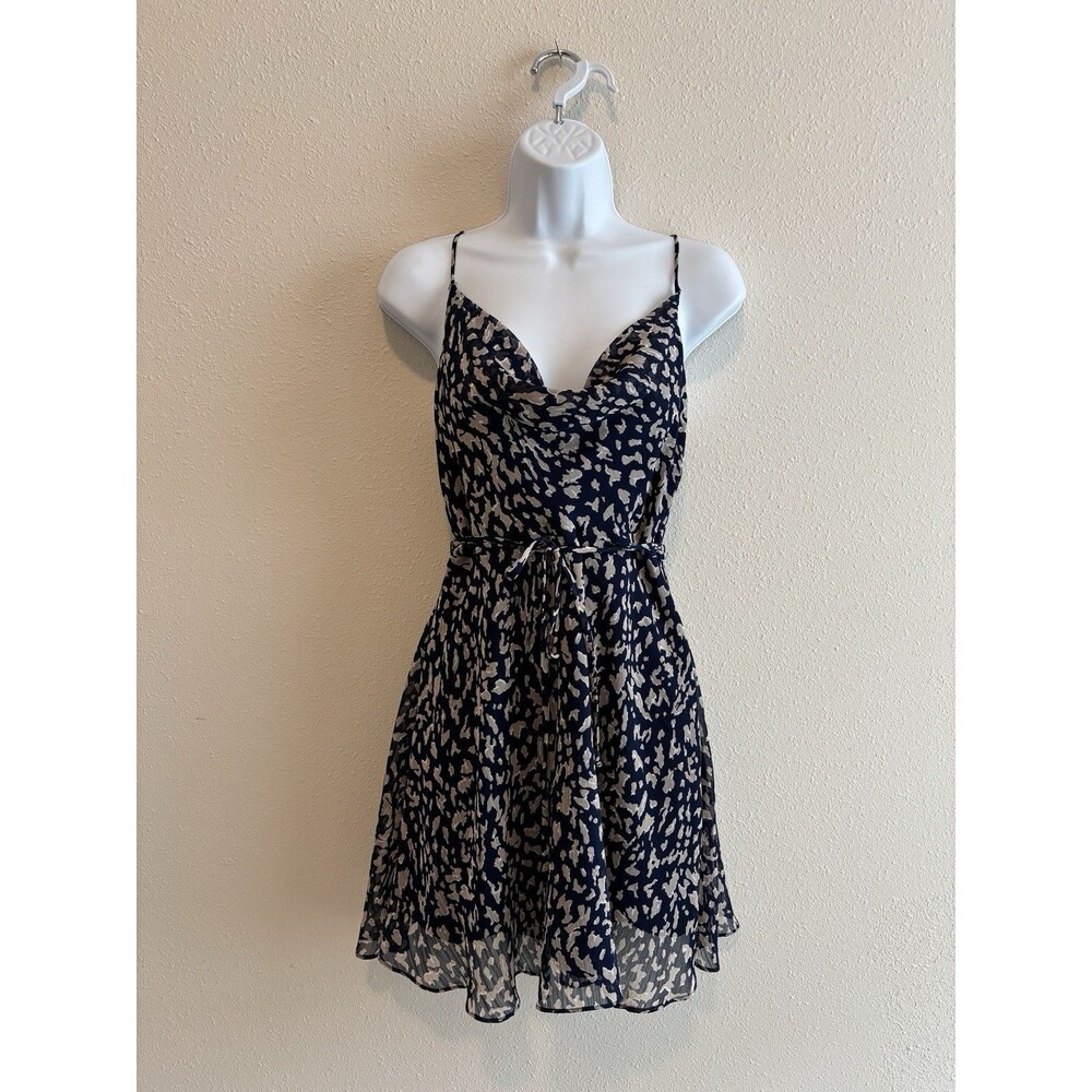 Willow Cowl Neck Navy Blue Dress Size‎ Medium